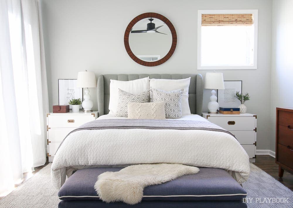Size, comfort and style matter: How to pick a Neutral Bedroom Rug Tutorial | DIY Playbook