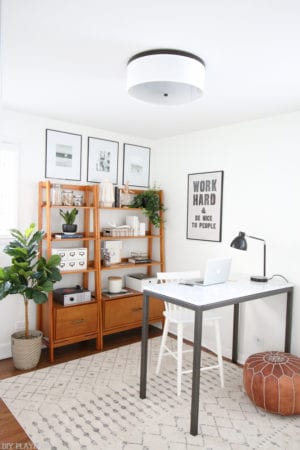 Neutral Office with Lots of Secret Storage