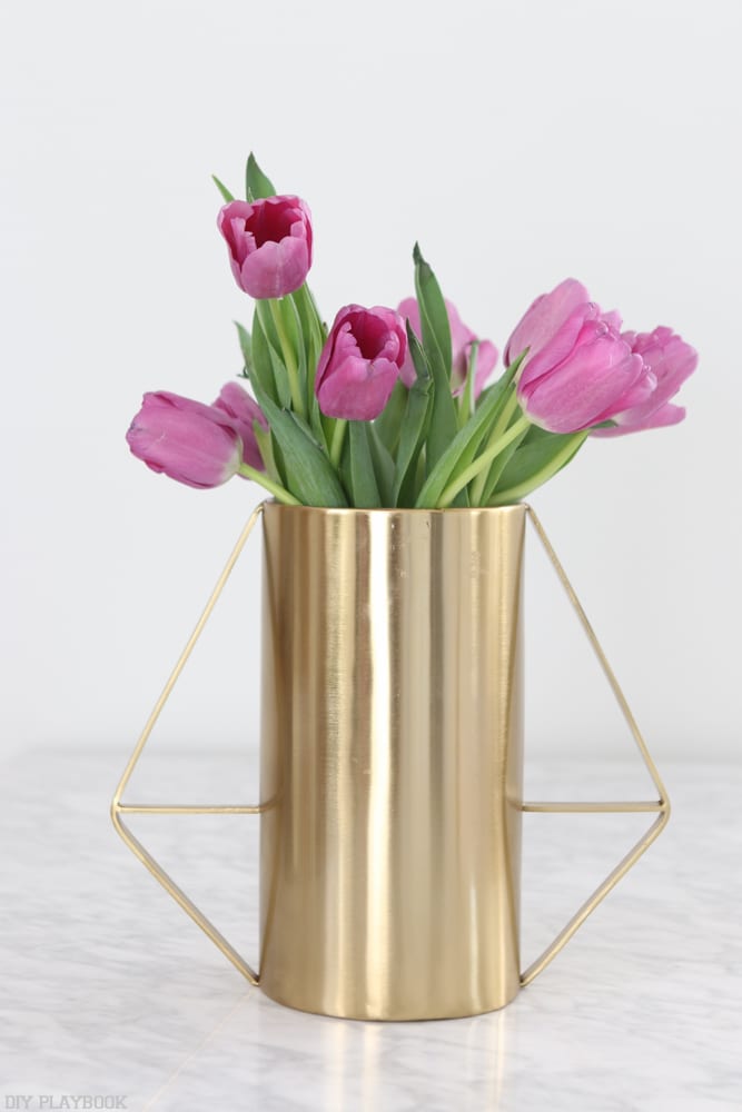 A tall vase is a great place to display your tulips