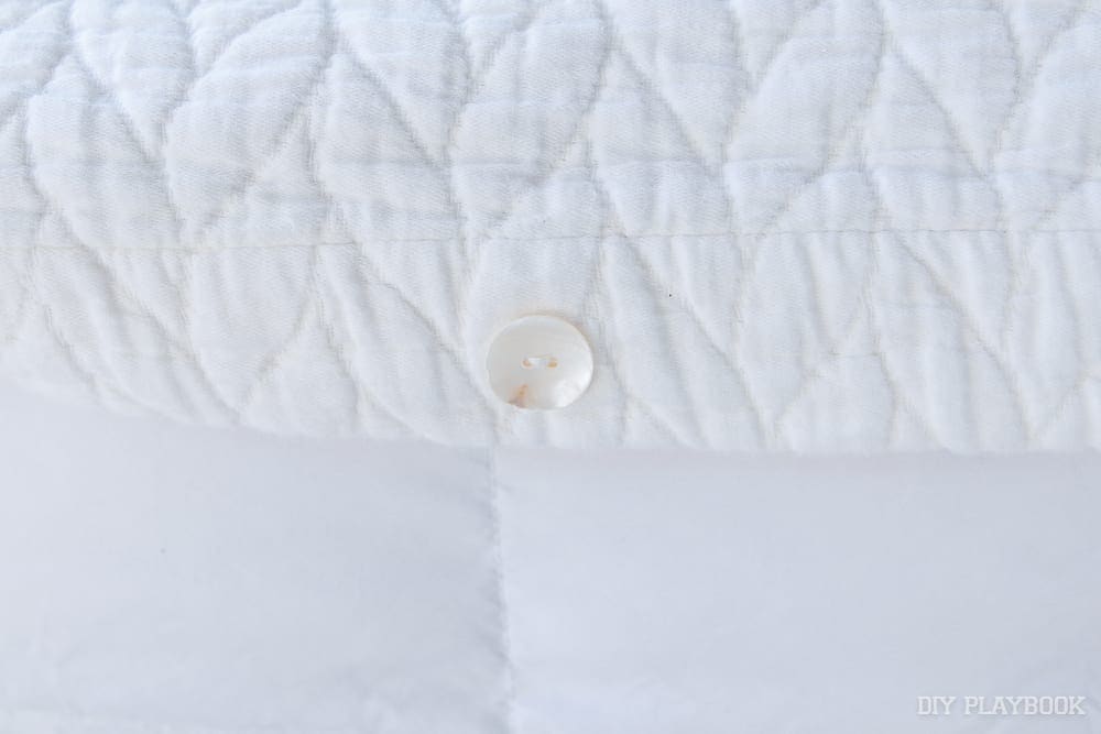 Button or zipper your duvet cover when you're done