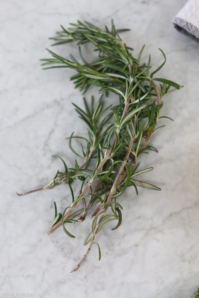 Add rosemary to the stovetop potpourri.