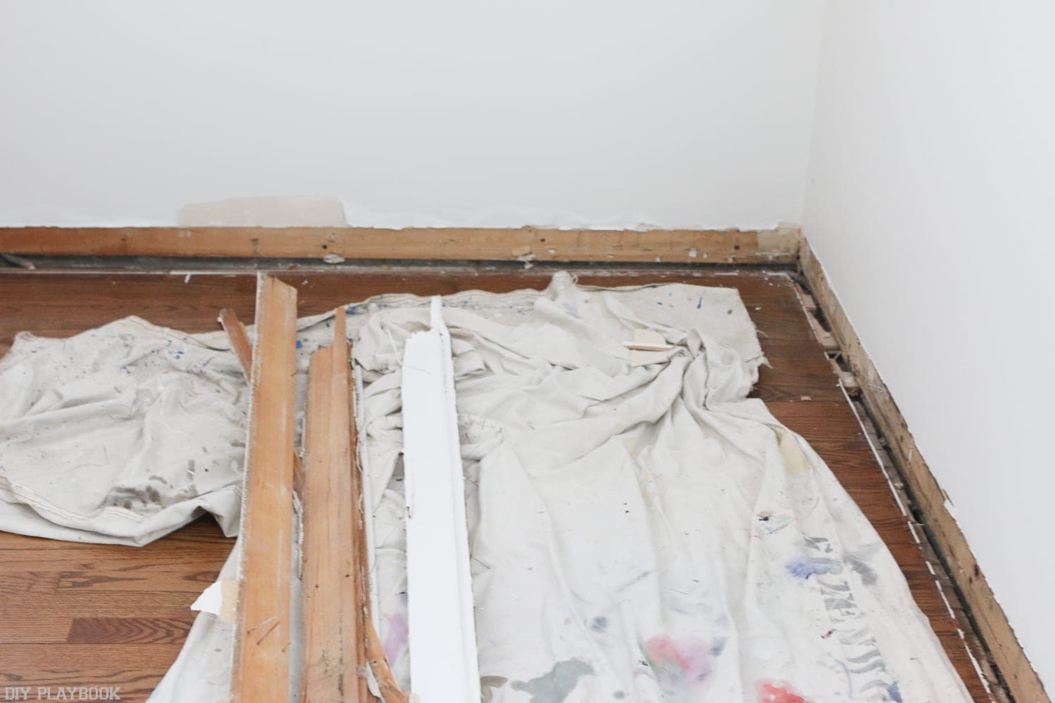 Once the baseboard is removed, you'll be ready for the next step