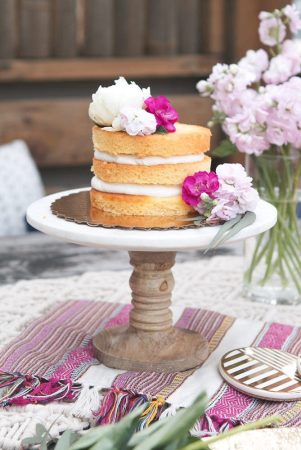 How to Dress up a Store-Bought Naked Cake