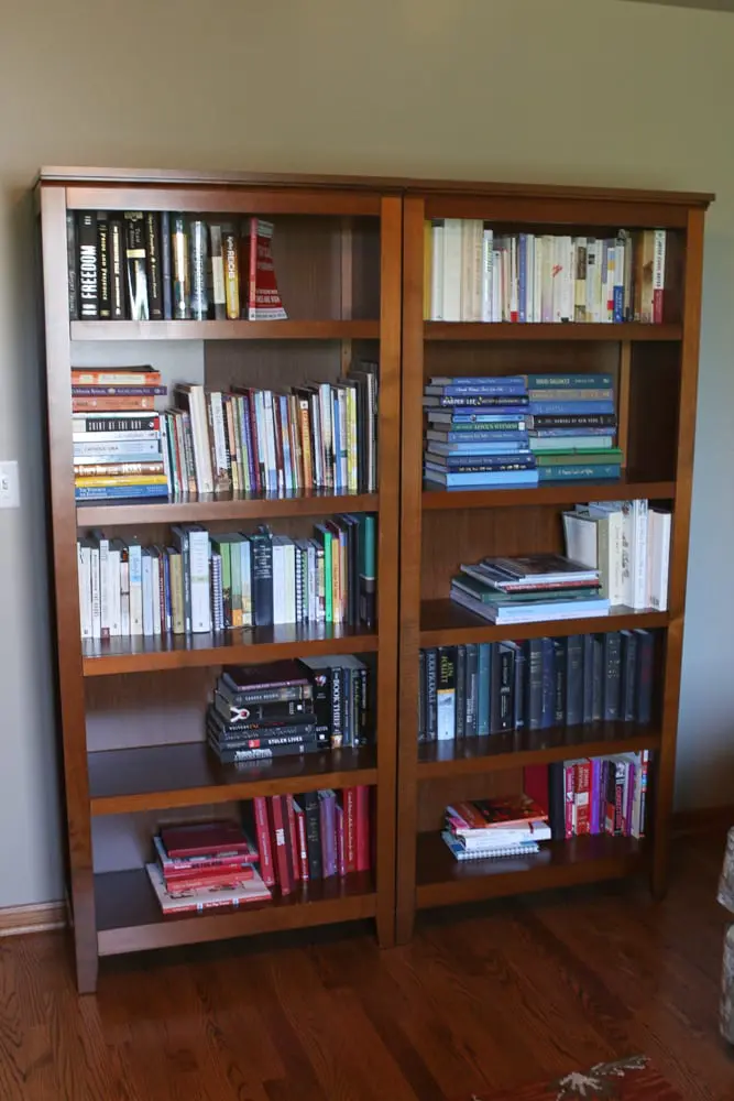 My mom's bookcases sold in just on day on Craigslist!