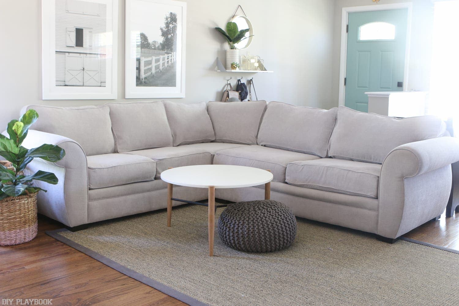 Insert the cushions back into the cases, and your couch looks like new again!