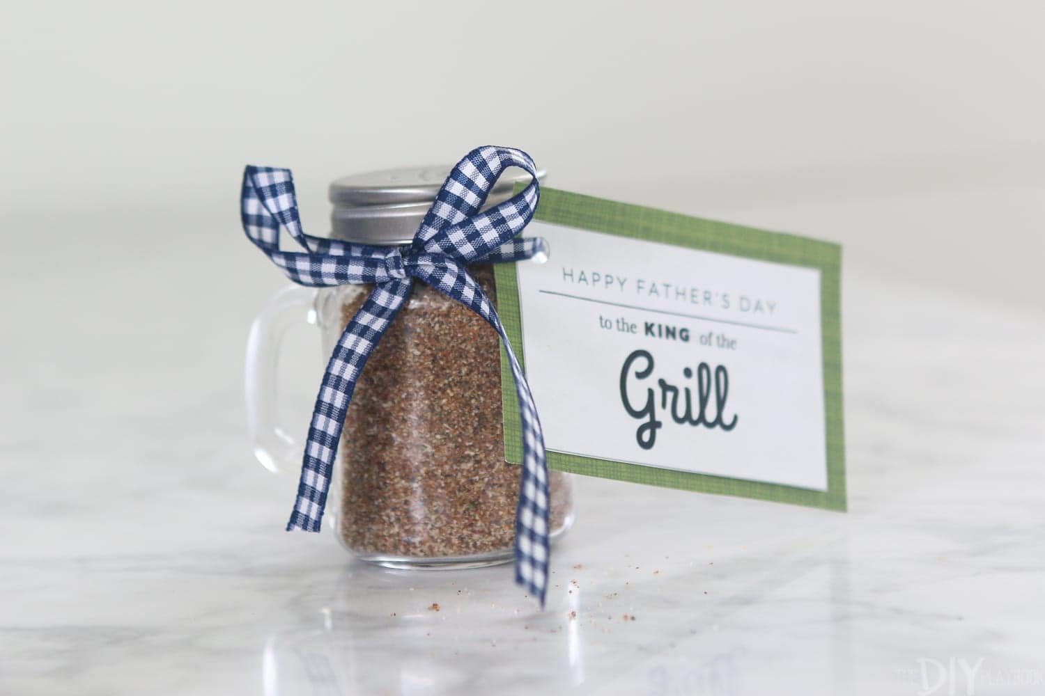 Easy BBQ rub makes the perfect Father's Day gift. 