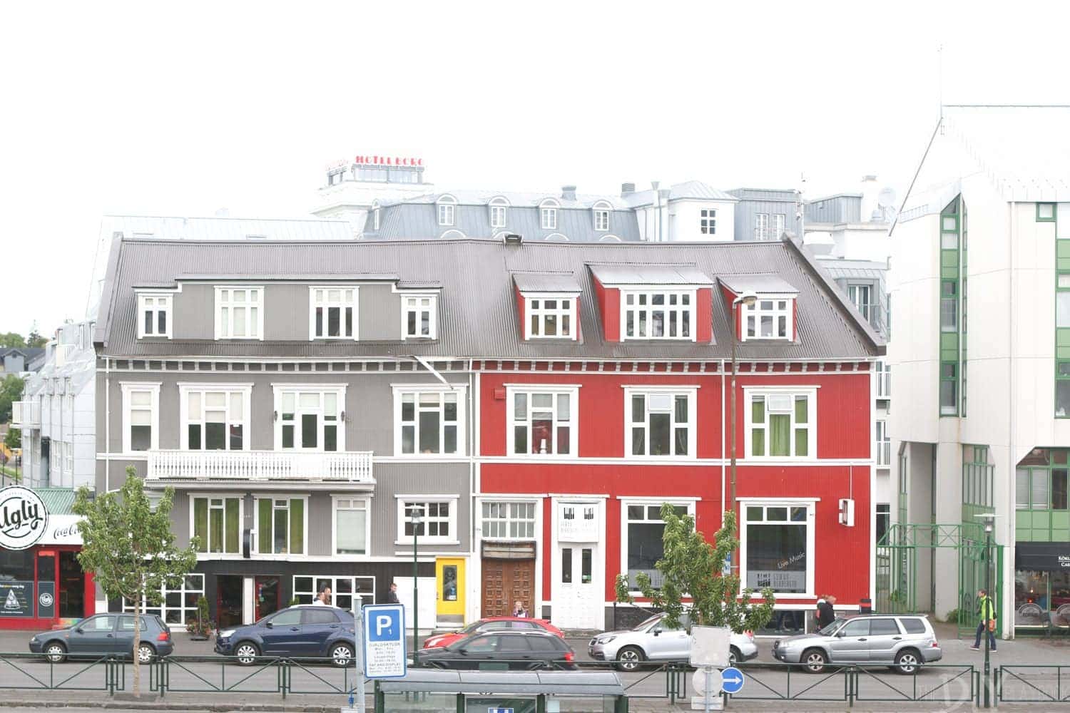 Main Street in downtown Reykjavik