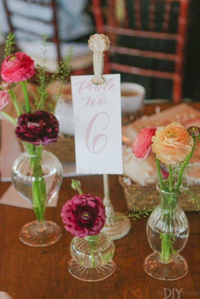 Table displays at Bloom Bash Chicago. 