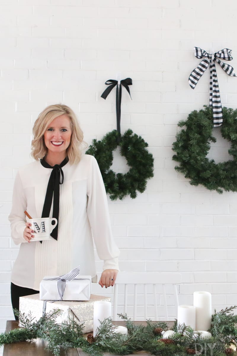 Bridget shows off some simple holiday decor