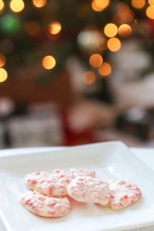 White Chocolate Peppermint Bark for the Holidays