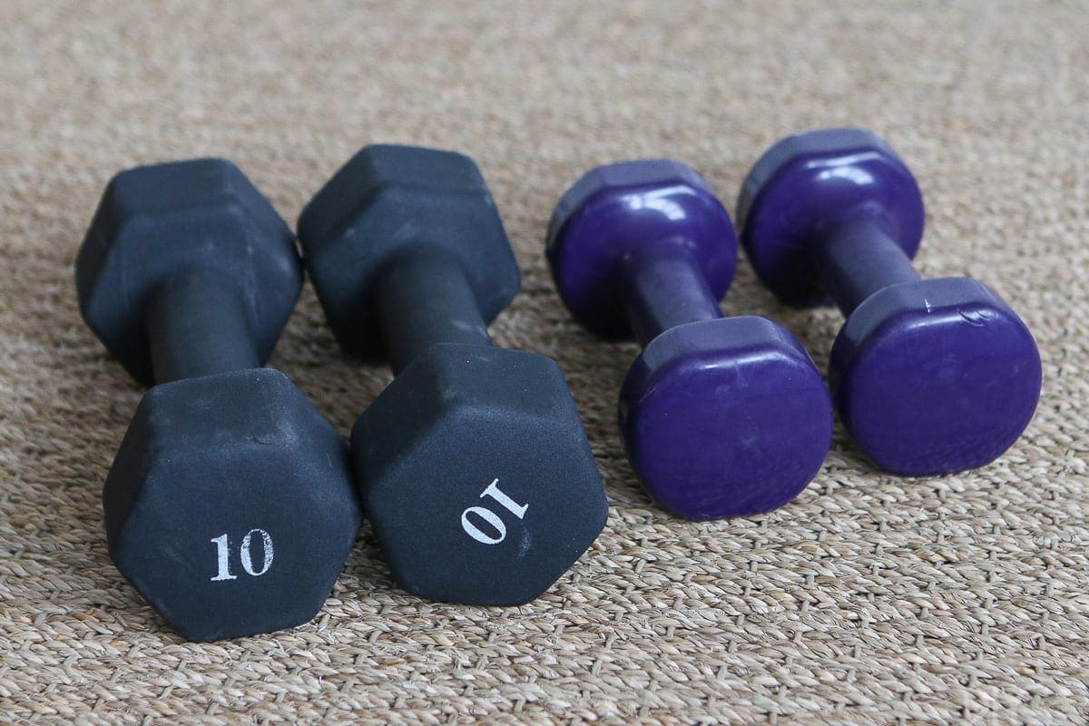 BBG Workout Review: hand weights
