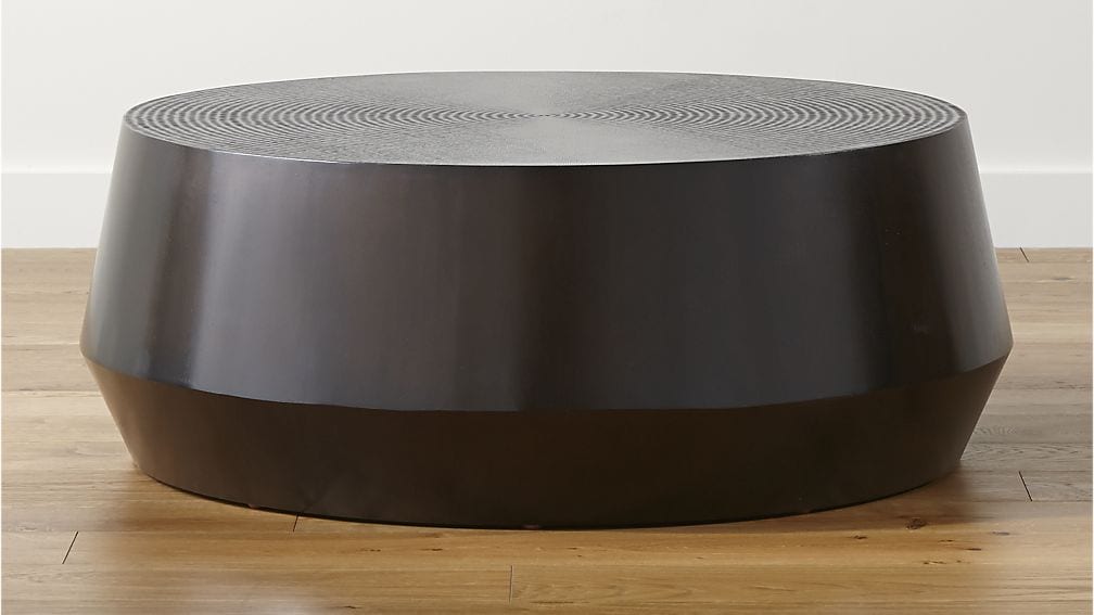 Udan round coffee table from Crate and Barrel 