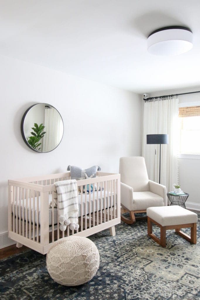Finishing a neutral baby nursery as one of our 2018 home goals