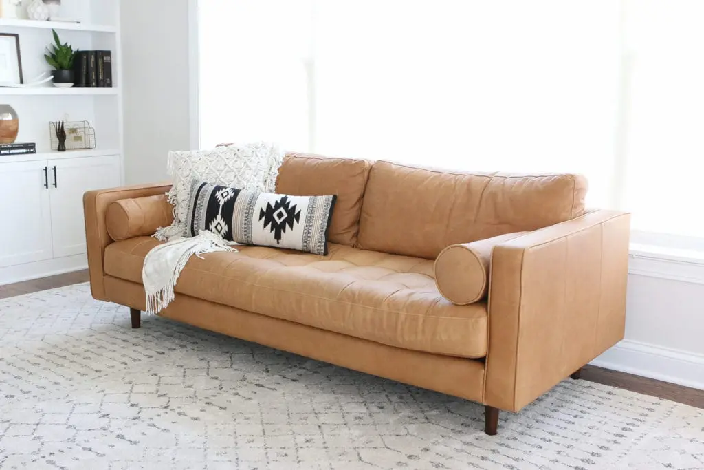 reviewing sven leather sofa from article honestly