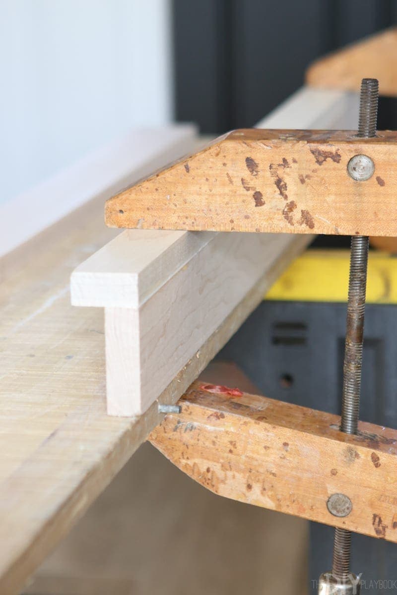 Wood Clamps to secure DIY book ledges
