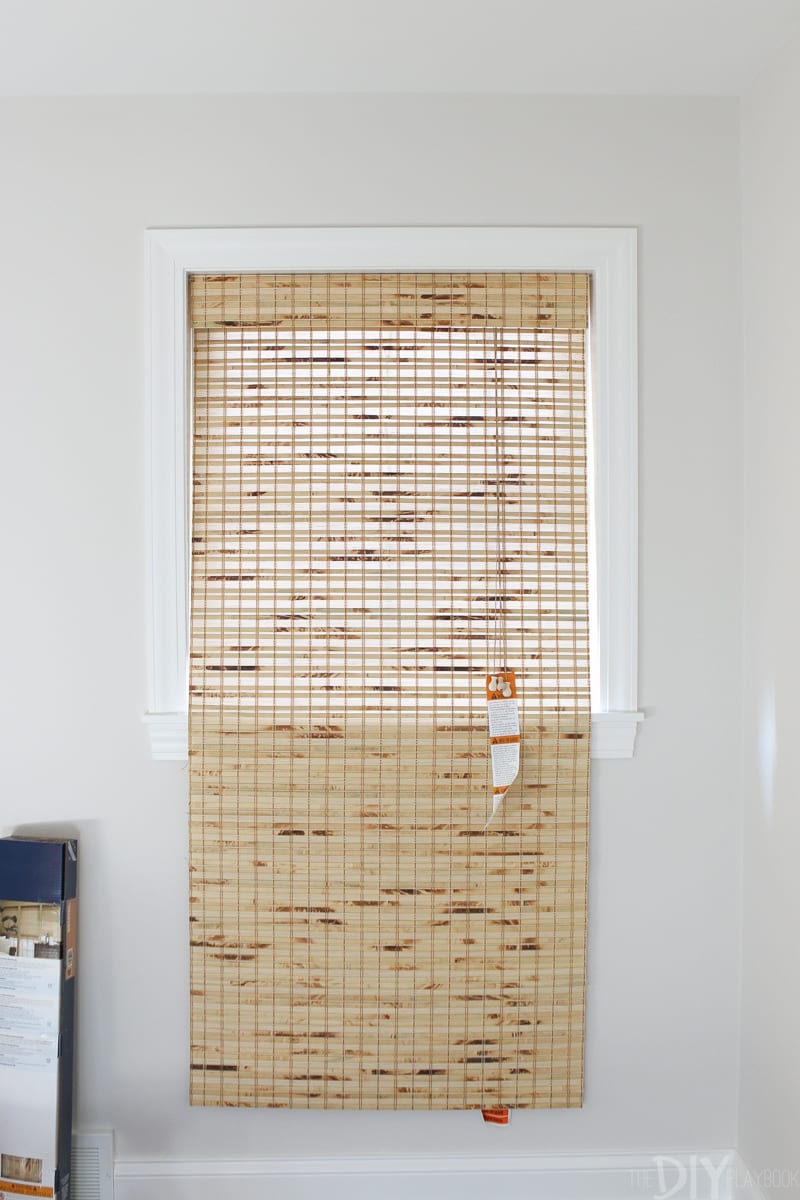 how to shorten bamboo shades to fit your window