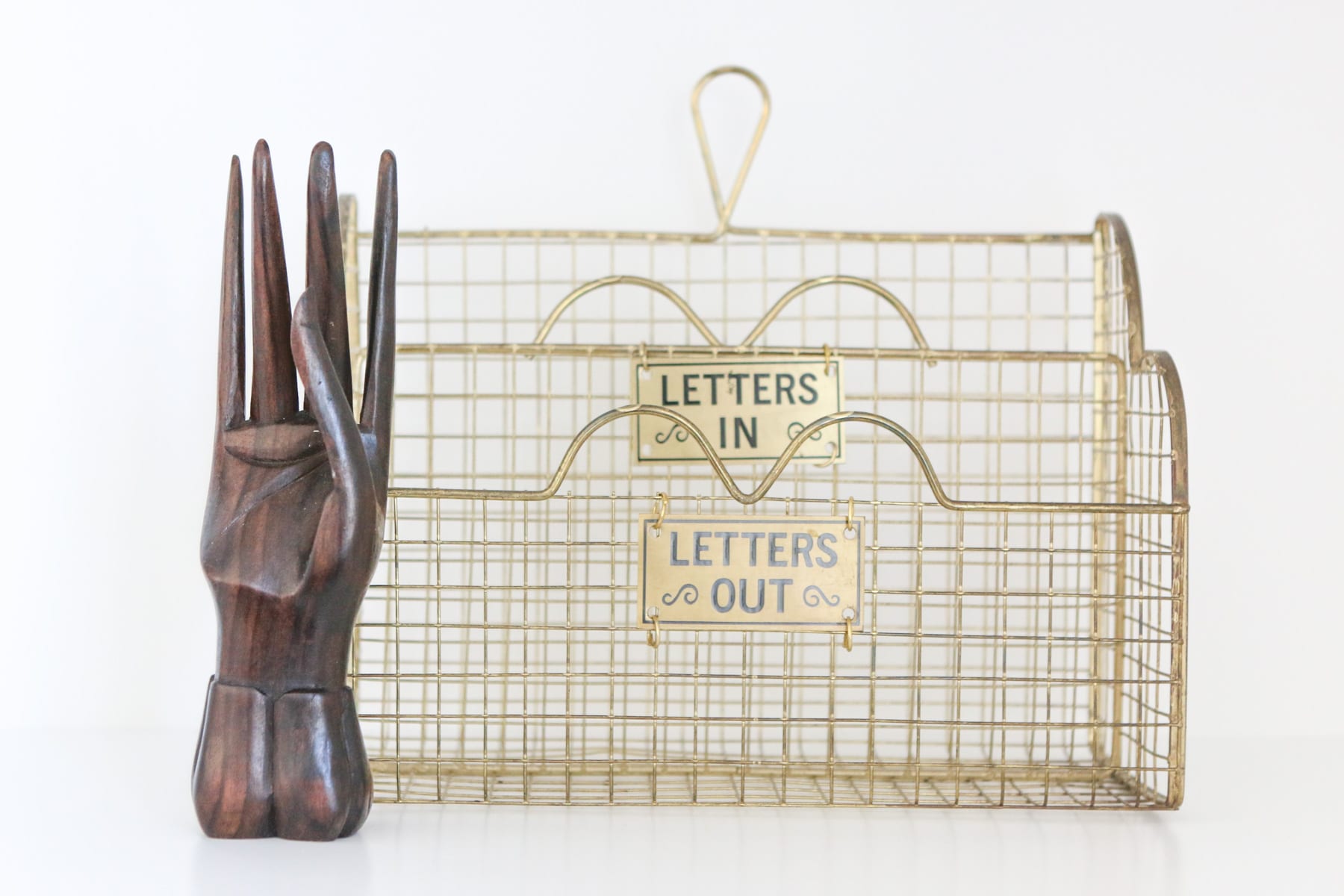 Think outside the box with quirky objects when decorating your built-in shelves