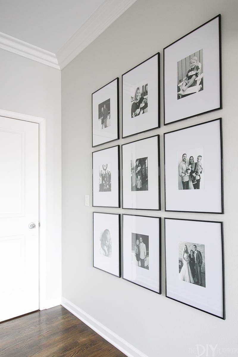 How to hang a symmetrical gallery wall