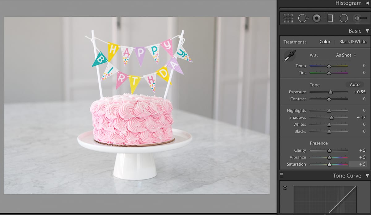 How to adjust saturation, vibrancy, and clarity using the editing software, Lighroom