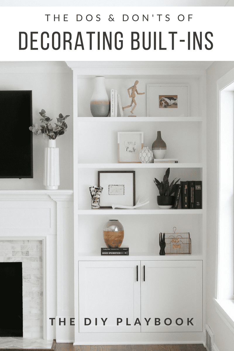Decorating built-in shelves can be challenging. Here are our tips to create gorgeous styled shelves