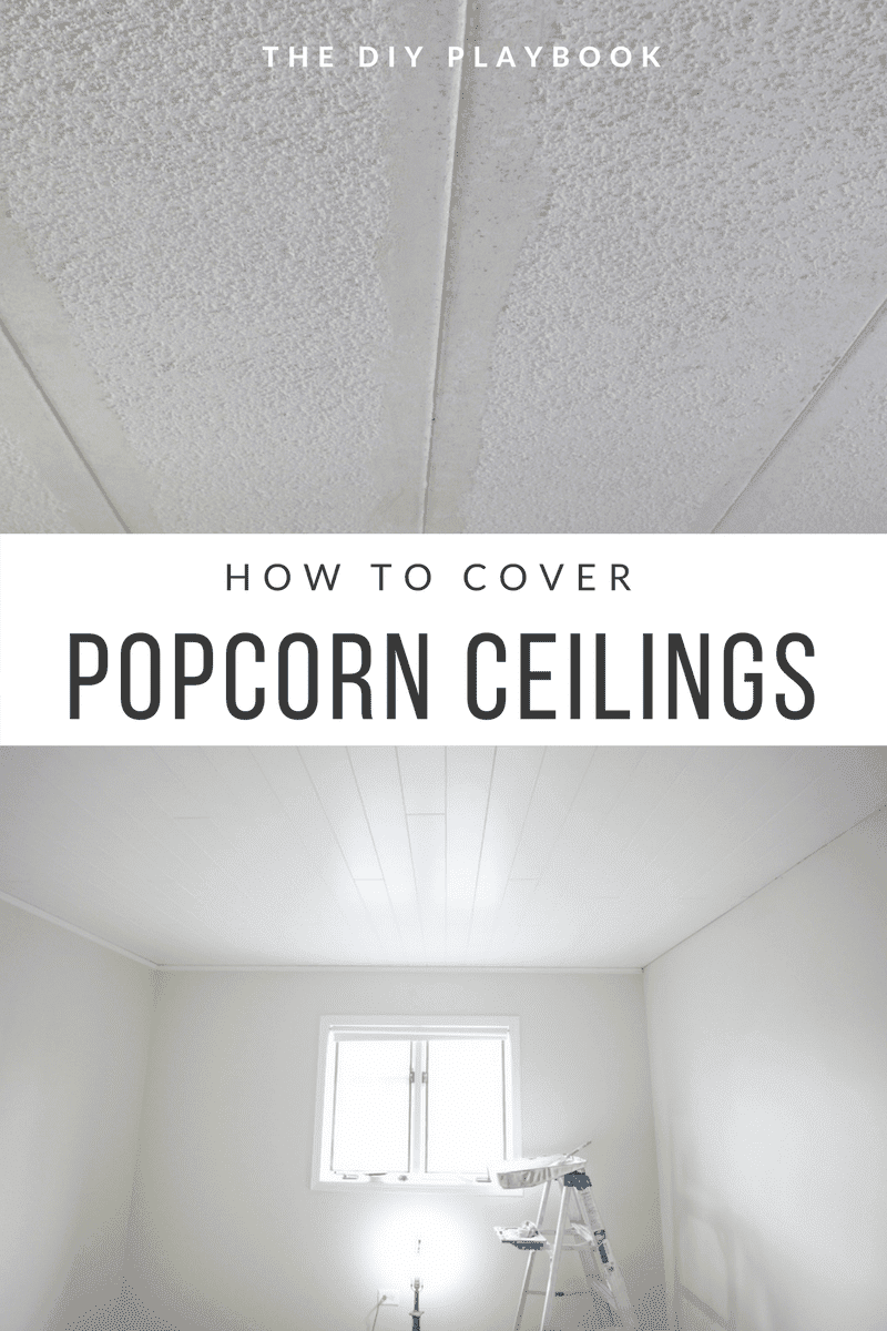 How to cover popcorn ceilings using ceiling planks