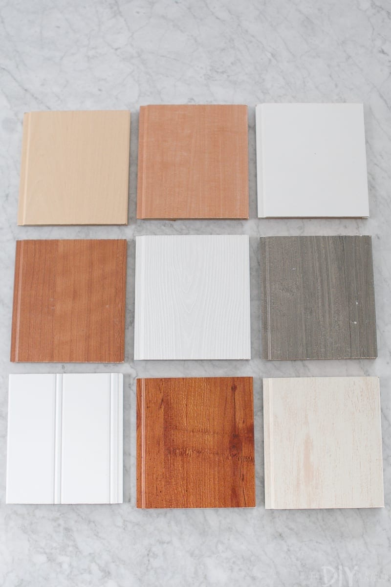 Samples of Armstrong Ceilings products