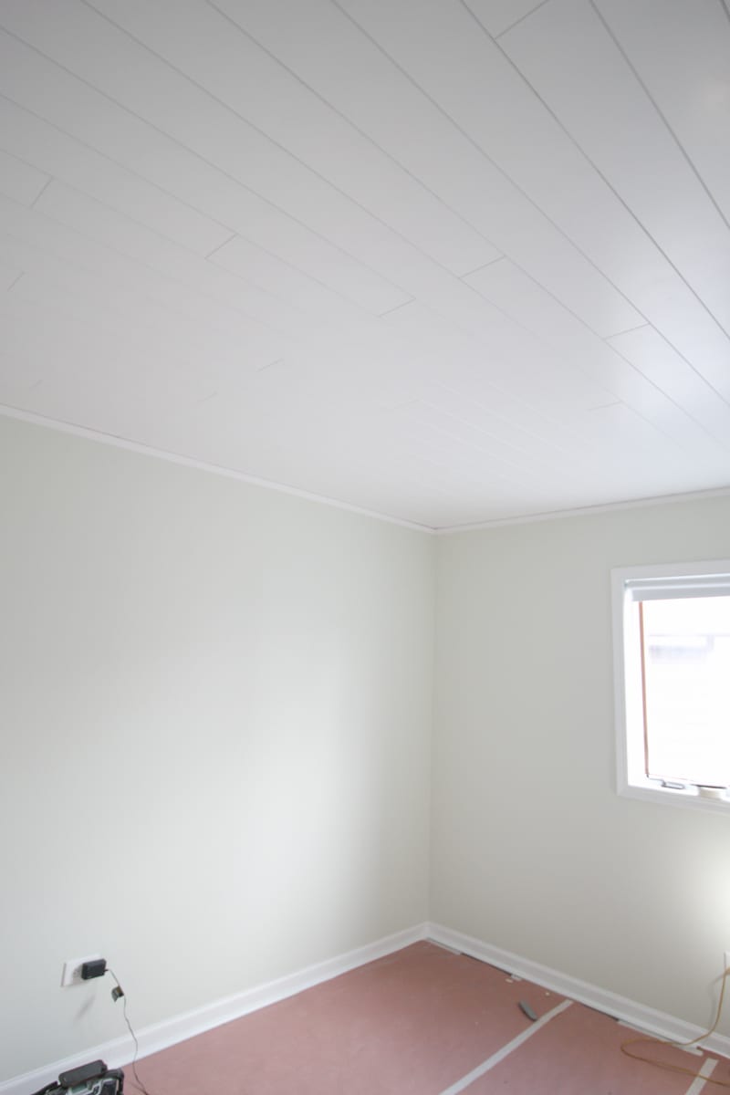 How To Install Ceiling Planks To Cover Popcorn Ceilings The Diy