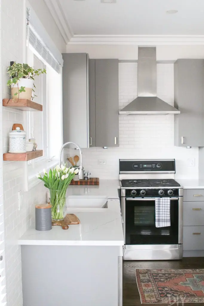 Keep countertop clutter to a minimum and hide away appliances