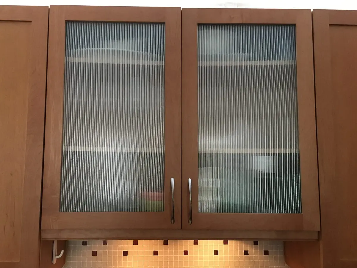 Plastic kitchen cabinet door front