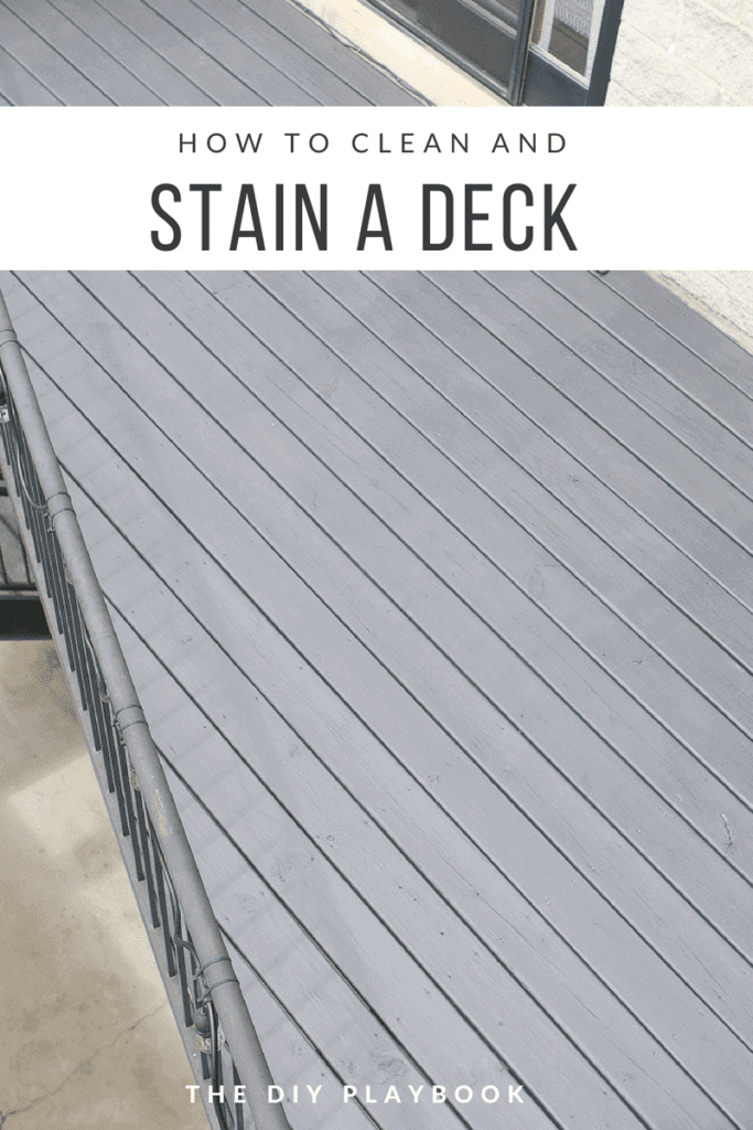 How to clean and stain a deck
