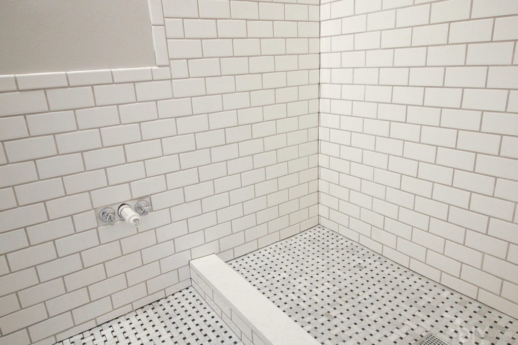 Marble Basketweave Floor Tile, Basket Weave Floor Tile Bathroom Tiles