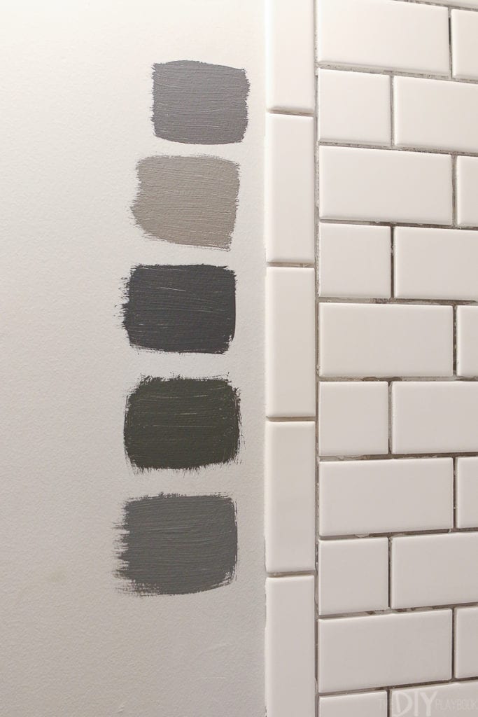 Paint samples on your wall before committing to a paint color