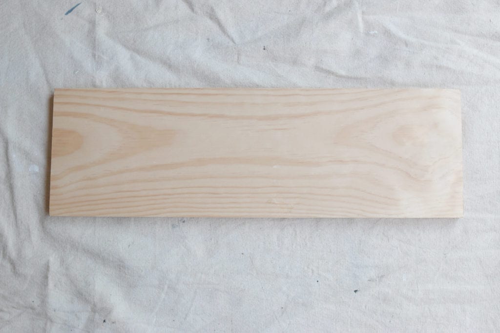 DIY address plate made from pine