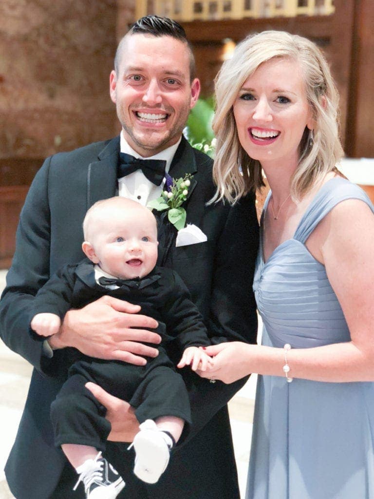 Matkovich Family Wedding with Baby tuxedo