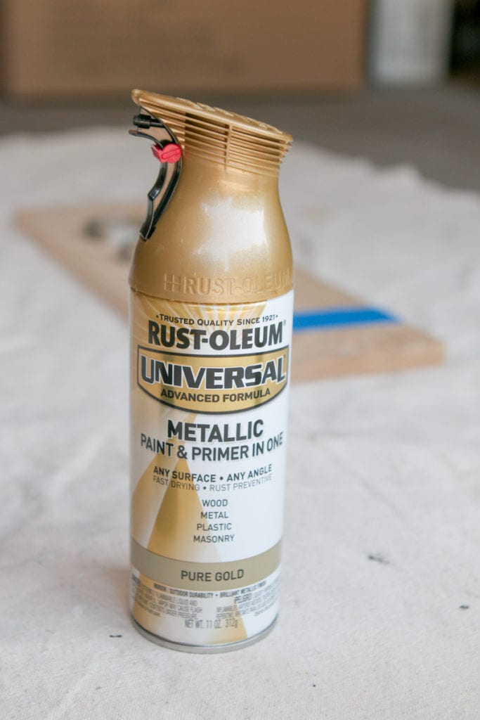 rustoleum brass spray paint to paint affordable sconces