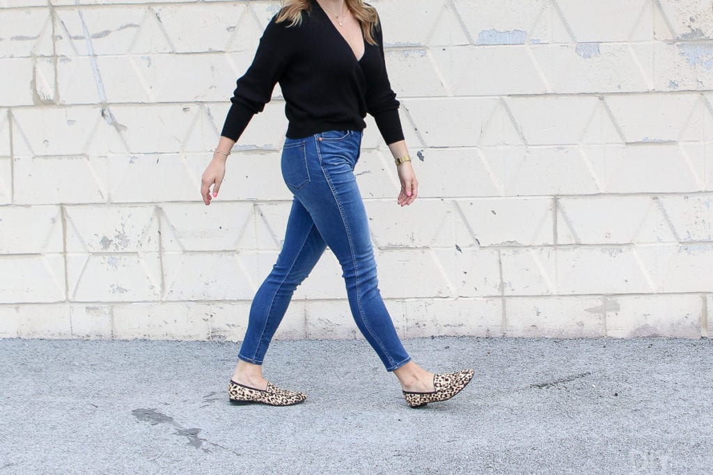 Buy a size down in these high-waisted Madewell jeans