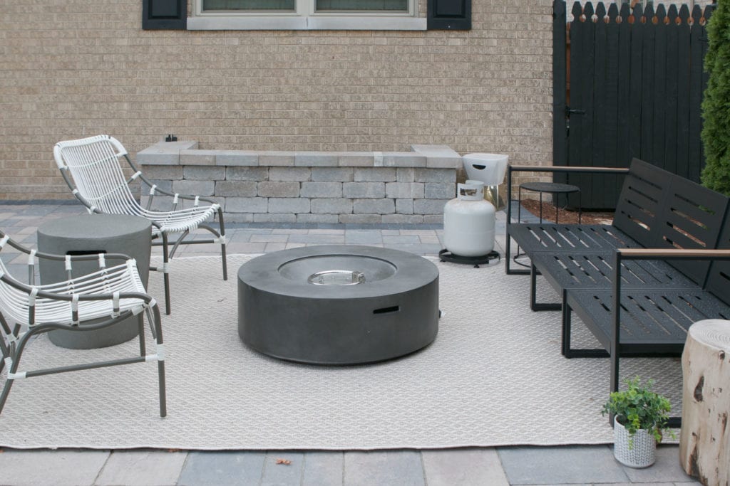 How To Hide A Propane Tank From Your, Propane Fire Pit In Garage With Door Open