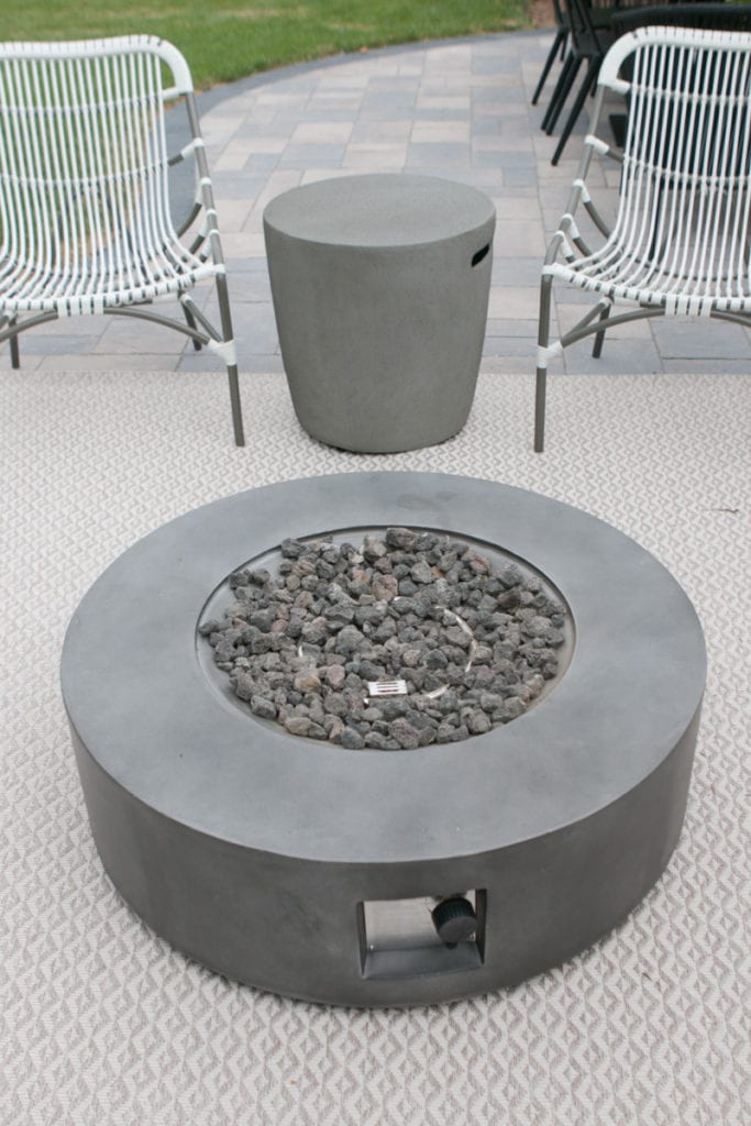 How To Hide A Propane Tank From Your, Modern Fire Pit Table With Propane Tank Inside