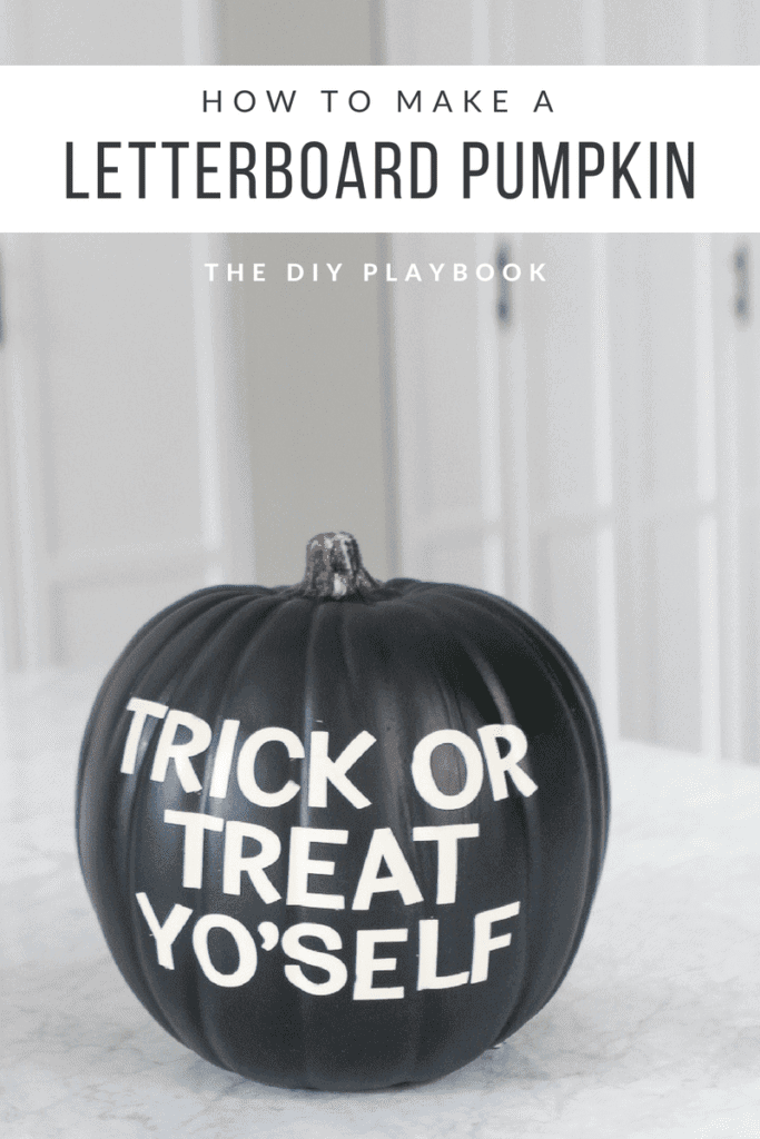 How to make a letterboard pumpkin for Halloween