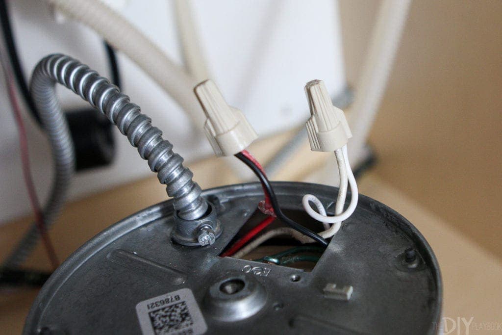 Use wire nuts to keep tight and secure wire connections