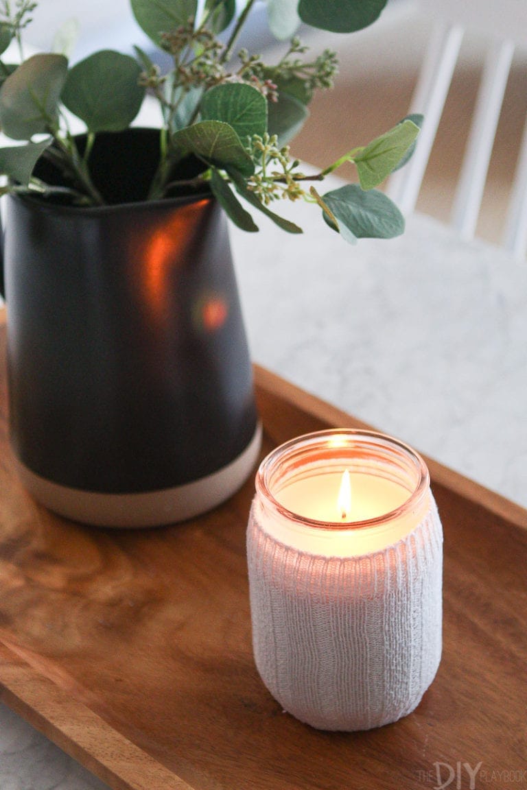 fall candle holder