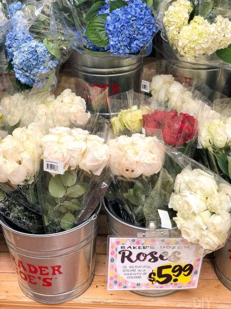 fresh flowers are a bargain from trader joe's