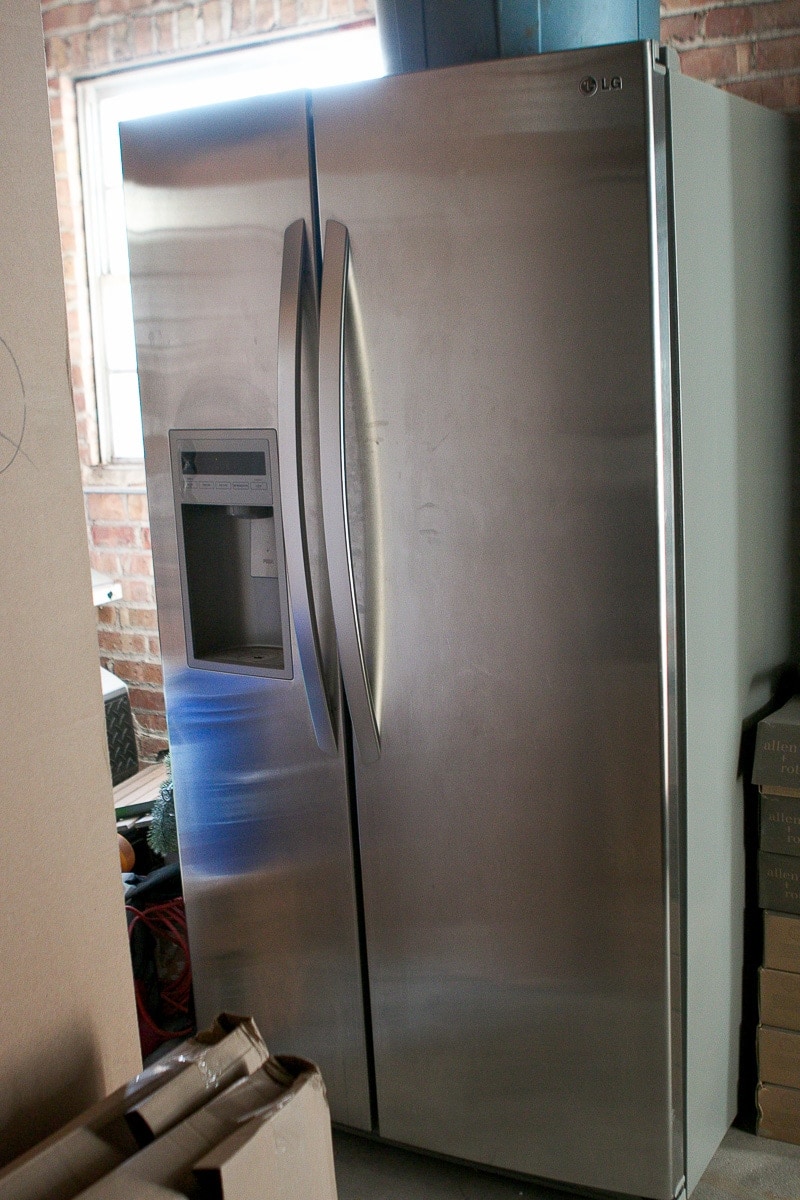 using the refrigerator in the garage during a kitchen renovation