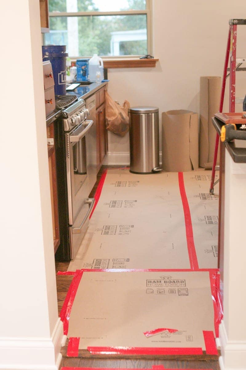 floor coverings for kitchen demo
