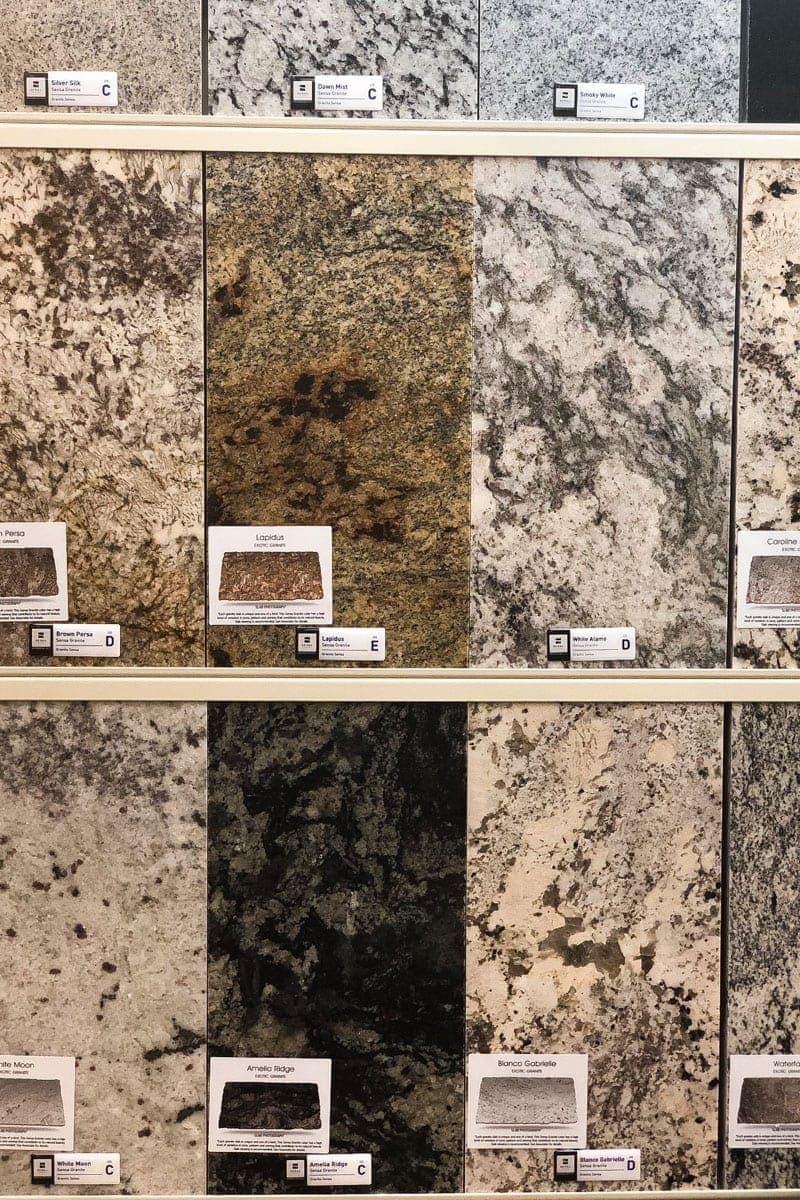 choosing countertops for a kitchen makeover