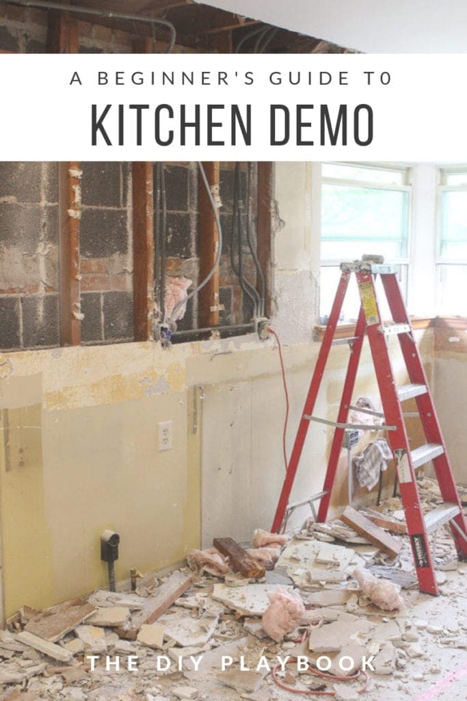 step by step guide to demoing a kitchen