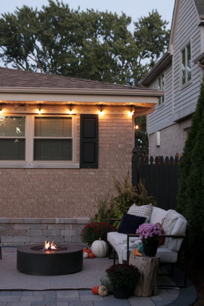 dark patio for the fall