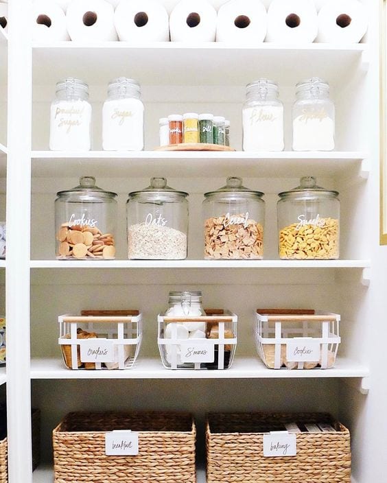 Organizing a pantry with inspiration from The Home Edit