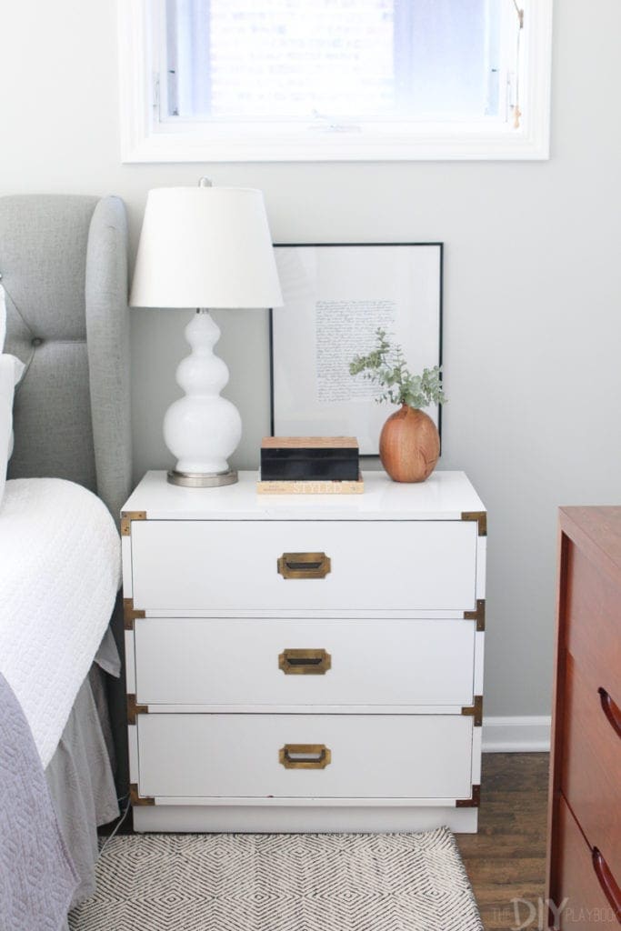 Use a lamp on your nightstand for lighting