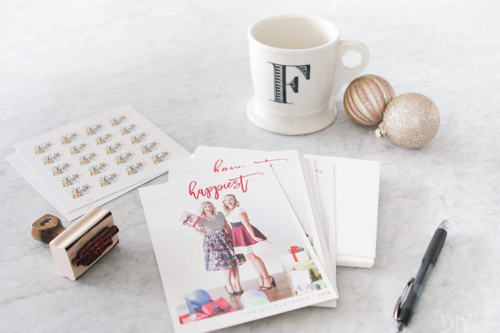 The DIY Playbook Christmas Card from Minted